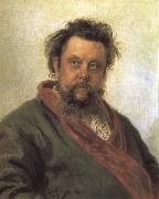 Ilya Repin Portrait of Modest Mussorgsky oil painting artist